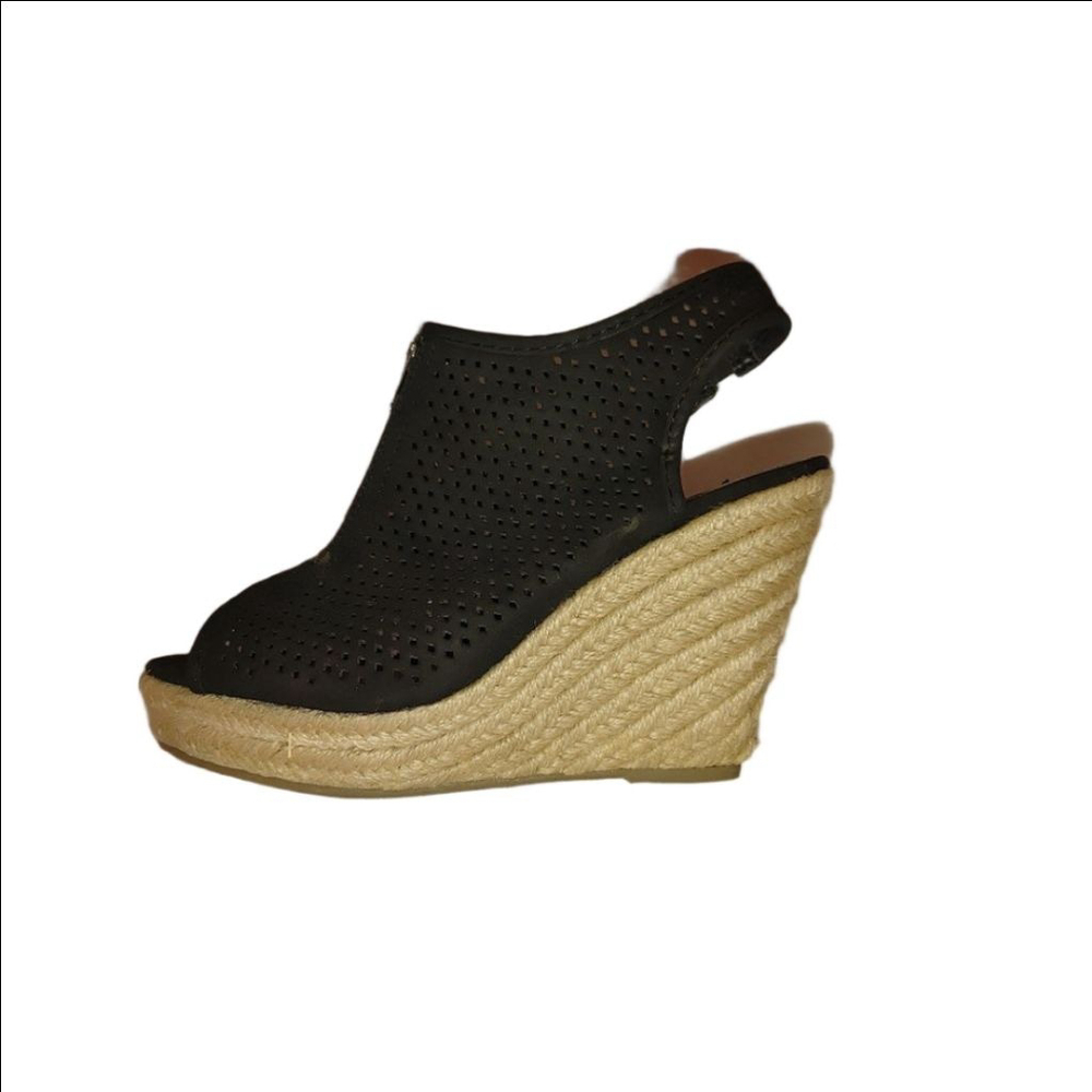 Brash Espadrille Wedge Peep Toes Size 7.5 NWOT